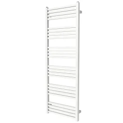 Sèche-serviettes eau chaude en acier GoodHome Duala blanc 24 barres - 518 W