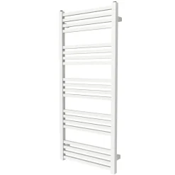 Sèche-serviettes eau chaude en acier GoodHome Duala blanc 20 barres - 438 W