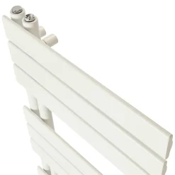 Sèche-serviettes eau chaude en acier GoodHome Boxwood blanc 488W