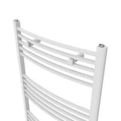 Sèche-serviettes eau chaude en acier galbé Flomasta blanc 816W