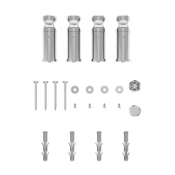 Sèche-serviettes eau chaude plat en acier Flomasta argent 333W