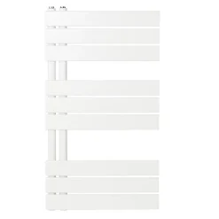 Sèche-serviettes eau chaude en acier GoodHome Boxwood blanc 379W