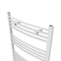 Sèche-serviettes eau chaude en acier galbé Flomasta blanc 566W