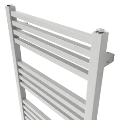 Sèche-serviettes eau chaude en acier GoodHome Duala gris 24 barres - 518 W
