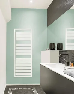 Sèche-serviettes eau chaude en acier Acova Astrakan blanc 608W