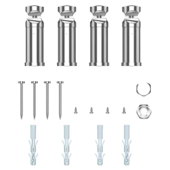Sèche-serviettes eau chaude en acier Blyss chrome 382W