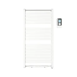 Sèche-serviettes électrique GoodHome Loreto blanc 500W + Soufflerie amovible GoodHome Acilia blanc 1000W