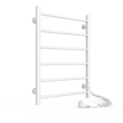 Sèche-serviettes électrique ALFA 400x600 avec minuterie ECO, 95W, Blanc