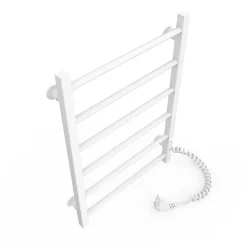 Sèche-serviettes électrique ALFA 400x600 avec minuterie ECO, 95W, Blanc