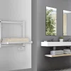 Sèche-serviettes électrique à inertie fluide Deltacalor Papillon1 150W blanc