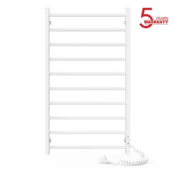Sèche-serviettes électrique ALFA 500x900 avec minuterie ECO, 185W, Blanc