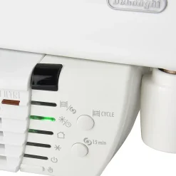 Sèche-serviettes électrique à inertie fluide Delonghi Phorum blanc 500W + soufflerie 1000W