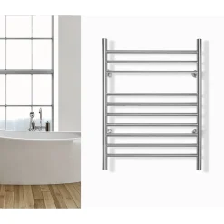 Sèche-serviettes électrique brossé 150W WarmlyYours, Dimensions: 81,2cm x 60 cm