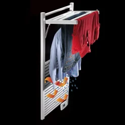 Sèche-serviettes électrique à inertie fluide Deltacalor Stendino 500W noir