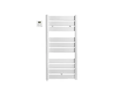 Sêche-serviettes électrique 500W, H.109.4 x l.51 cm Madras blanc