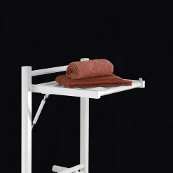 Sèche-serviettes électrique à inertie fluide Deltacalor Stendino 750W + soufflerie 1000W blanc