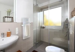 Sèche-serviettes électrique à inertie sèche Noirot Anuri blanc 500W + soufflerie 700W