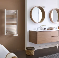 Sèche-serviettes électrique à inertie fluide Acova Batik blanc 500W