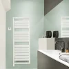 Sèche-serviettes électrique à inertie fluide Acova Astrakan +Air blanc 750W + soufflerie 1000W