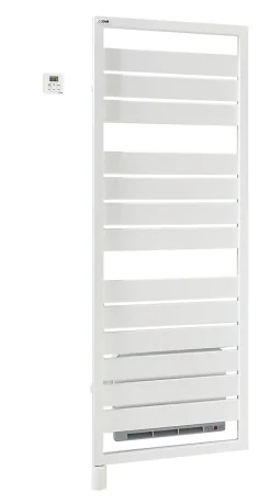 Sèche-serviettes électrique à inertie fluide Acova Astrakan +Air blanc 750W + soufflerie 1000W