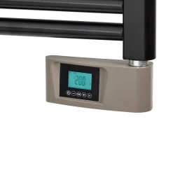 Sèche-serviettes électrique à inertie fluide Deltacalor Papillon2 750W noir