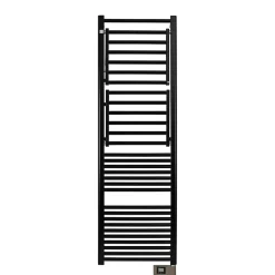 Sèche-serviettes électrique à inertie fluide Deltacalor Papillon2 750W noir