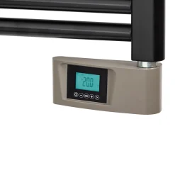 Sèche-serviettes électrique à inertie fluide Deltacalor Stendino 750W noir