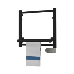 Sèche-serviettes électrique à inertie fluide Deltacalor Papillon1 150W noir