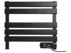 Sèche-serviettes électrique compact noir 100W