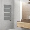 Sèche-serviettes électrique asymétrique Deltacalor 500W gris clair 5m²