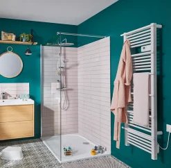 Sèche-serviettes électrique à inertie sèche GoodHome Solna blanc 750W