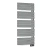 Sèche-serviettes électrique asymétrique Deltacalor 750W gris clair 7.5m²