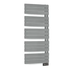 Sèche-serviettes électrique asymétrique Deltacalor 750W gris clair 7.5m²