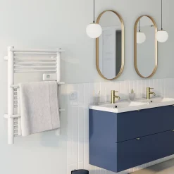 Sèche-serviettes électrique à inertie sèche GoodHome Solna blanc 350W