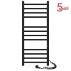 Sèche-serviettes électrique ALFA 350x900 avec minuterie ECO, 160W, Noir