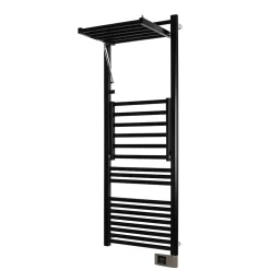 Sèche-serviettes électrique à inertie fluide Deltacalor Papillon2 500W noir