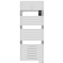 Sèche-serviettes électrique à inertie fluide Sauter Asama connectable blanc 750W + soufflerie 1000W