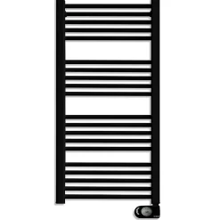 Sèche-serviettes électrique à inertie sèche HJM, 750 W, Noor, Noir