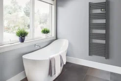 Sèche-serviettes électrique à inertie sèche Carrera Alani 500W gris anthracite