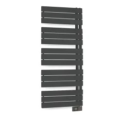 Sèche-serviettes électrique asymétrique Deltacalor 750W anthracite 7.5m²
