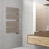 Sèche-serviettes électrique asymétrique Deltacalor 500W beige 5m²