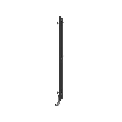 Sèche-serviettes électrique DUET 80x1200 avec minuterie ECO, 80W, Noir