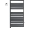 Sèche-serviettes électrique à inertie fluide Acova Astrakan grey aluminium 500W