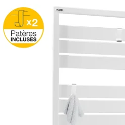 Sèche-serviettes électrique à inertie fluide Acova Astrakan grey aluminium 500W