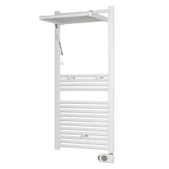 Sèche-serviettes électrique à inertie fluide Deltacalor Stendino 500W blanc