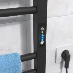 Sèche-serviettes électrique ALFA 500x1200 avec minuterie ECO, 225W, Noir
