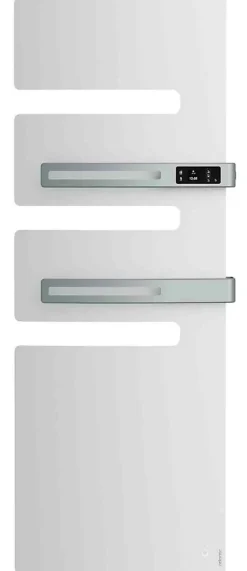 Sèche-serviettes SERENIS PREMIUM connecté soufflant mat à droite 750 + 1000W blanc carat - ATLANTIC - 850659
