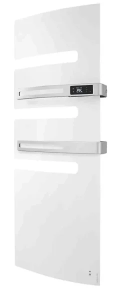 Sèche-serviettes SERENIS PREMIUM connecté soufflant mat à droite 750 + 1000W blanc carat - ATLANTIC - 850659