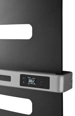 Sèche-serviettes SERENIS PREMIUM connecté soufflant mat à droite 750 + 1000W blanc carat - ATLANTIC - 850659