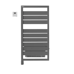 Sèche-serviettes soufflant électrique Acova Astrakan +Air 500 + soufflerie 1000W grey aluminium